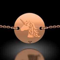 Bratarica cu lantisor din aur galben cod: Banut Unicorn 6