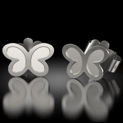 Cercei din argint model Butterfly 2