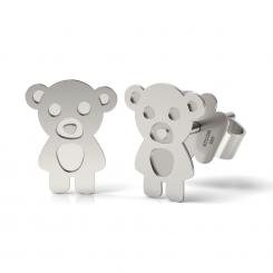 Cercei din aur roz model Teddy Bear 4