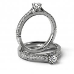 Inel de logodna ATCOM Lux cu diamante CAMILLE aur alb 2