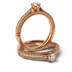 Inel de logodna ATCOM Lux cu diamante CAMILLE aur alb 4