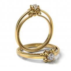 Inel de logodna cu diamant din aur alb cod: Rieu 3