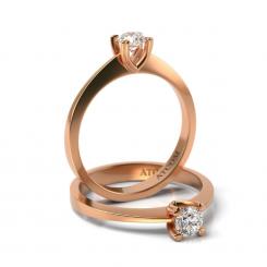 Inel de logodna din aur alb cu diamant model Damian 4