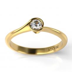 Inel de logodna din aur galben cu diamant cod: Raul 1