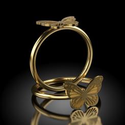 Inel de logodna din aur galben model Corelle 4