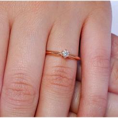 Inel din aur cu diamant model i009 3