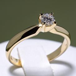 Inel din aur cu diamant model i017p4 5