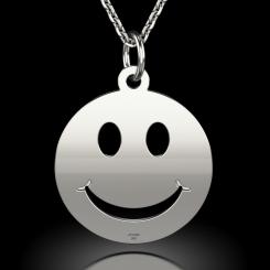 Lantisor cu pandantiv din argint cod: Smiley 2