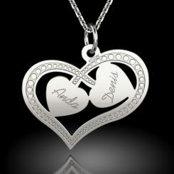 Lantisor cu pandantiv din aur galben cod: Mirific hearts 5