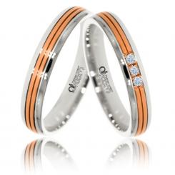 Verighete din aur roz cod: ATC407 5