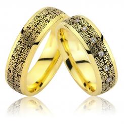 Verighete din aur alb cod: FENICE 2