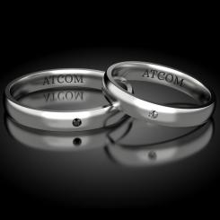 Atcom Verighete din aur alb cod: ATC6 10