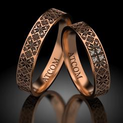 Verighete din aur alb cod: Doinita Black - Motive traditionale romanesti 9