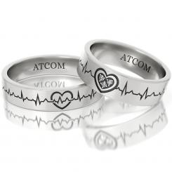 Verighete din aur galben cod: Cardiogram of love 5
