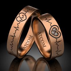Verighete din aur galben cod: Cardiogram of love 9