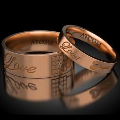 poza Verighete din aur galben cod: Pont des arts 12